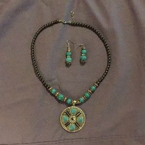 Necklace & earrings